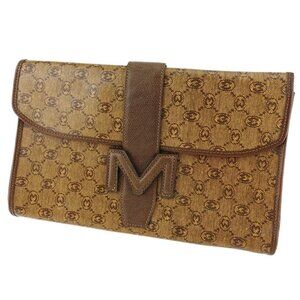 MORABITO Clutch bag Beige brown Women Authentic secondhand
